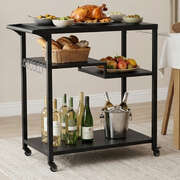Outdoor BBQ Kitchen Cart 3 Tier Serving Trolley | EXTG