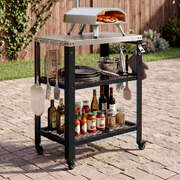Outdoor Kitchen Cart BBQ Trolley Stainless Steel | EXTG