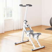 Step Machine Stair Climber for Home Gym Exercise Foldable LED Display Adjustable Handlebar
