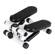 Mini Stepper with Resistance Rope Aerobic for Exercise Compact Home Workout White