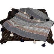 Stripes Tassel Throw Multi Color