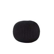 Knitted Pouf BLACK