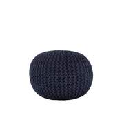 Knitted Pouf NAVY BLUE