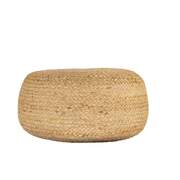 Round Jute Pouf NATURAL