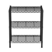 3-Tier Shelving Unit Adjustable Garage Storage Shelves Kitchen Rack Steel