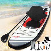 11’ Inflatable SUP Surfboard Kayak Red
