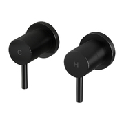 Bathroom Tap Shower Twin Tap Faucet Basin Sink Bath Swivel Black
