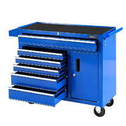 6 drawer tool chest trolley cabinet cart toolbox storage organiser wheels