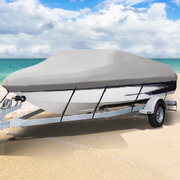 16 - 18.5 foot Waterproof Boat Cover - Grey