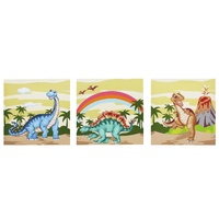 Fantasy Fields - Dinosaur Kingdom Canvas Wall Art Set