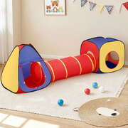 Kids Playhouse Play Tent Pop Up Teepee Castle Crawl Tunnel Outdoor Indoor Toys Children Gift