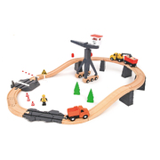Construction Yard Train Set 35Pcs