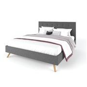 Fabric frame charcoal queen