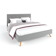 Fabric frame stone grey double