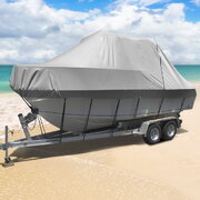 19-21Ft Boat Cover Trailerable Jumbo 600D Marine Heavy Duty