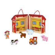 Farm Playset With Carry Box