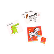ANIMAL BLOCK PUZZLE WITH DRAWING CARD