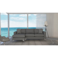 Bentley 3.5 Seater Chaise Lounge (Charcoal)