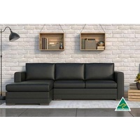 Black Lounge | Chaise Lounge | Ella 3.5 Seater + Chaise Black