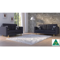 London 2 + 3 Seat Sofa Set (charcoal)