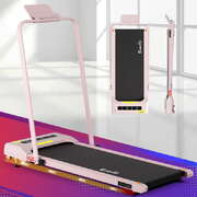 Treadmill Electric Walking Pad Incline Under Desk 380mm Pink