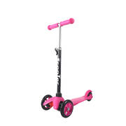 Pink Scooter for Kids Deluxe 3 Wheel Glider with Kick And Go Lean 2 Turn