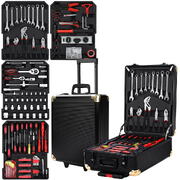 816Pcs Tool Kit Trolley Case Mechanics Box Toolbox Portable Diy Set