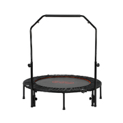 48" Trampoline Round Fitness Rebounder Handrail Jumping Exercise Home Gym