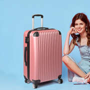 24 Luggage Suitcase Rose Gold 39x23x63cm