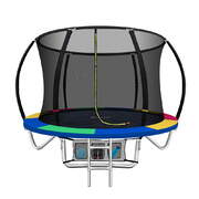 Everfit 8FT Trampoline Round Trampolines Kids Enclosure Safety Net Pad Outdoor Multi-coloured