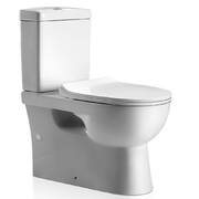Cefito Back to Wall Toilet Suite Rimless Flush Soft Close P S Trap Ceramic WELS White
