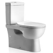 Cefito Back to Wall Toilet Suite Rimless Flush Soft Close P S Trap Ceramic WELS White
