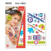TATTOO MD BIRD OWL COLOR