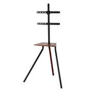 Wooden TV Stand 24-55" Swivel Mount Height Adjustable TV Table for Living Room