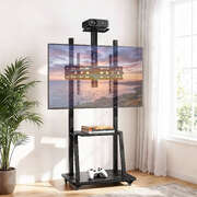 Universal TV Stand 32-70" Mobile Adjustable Height Stand with Wheels