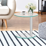 Round Tempered Glass Coffee Table (45cm)