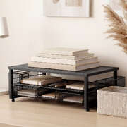 Metal Monitor Stand Riser Desk Organiser Drawer | EXTG