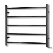 Electric Heated Towel Rail Rack 5 Bars Wall Mounted Clothes Dry Warmer