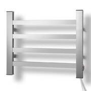 DEVANTI Electric Heated Ladder Towel Rails Bathroom Dryer Clothes Warmer 4 Racks Square Bars Rungs