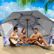 Outdoor Umbrella Beach Umbrellas Sun Shade Weather Patio Garden Shelter 2M Blue