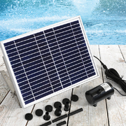 Solar Fountain Water Pump Kit Pond Pool Submersible Outdoor Garden 15W