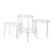4 x Metal Outdoor Indoor Decor Flower Pot Rack Iron