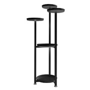 Plant Stand Outdoor Indoor Flower Pots Rack Black 120CM