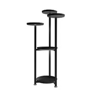 Plant Stand Outdoor Indoor Flower Pots Rack Black 100CM