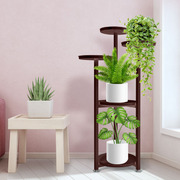 Plant Stand Outdoor Indoor Flower Pots Rack Garden Shelf Black 100CM