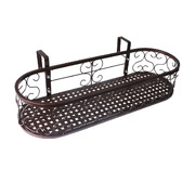 Durable steel frame Plant Holder Plant Stand Rack Shelf Oval Bronze