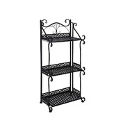 3 Tiers Outdoor Indoor Metal Flower Pots Rack Garden Shelf