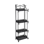 Plant Stand 4 Tiers Outdoor Indoor - Black