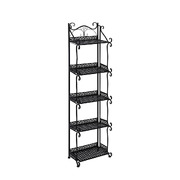 Plant Stand 5 Tiers Outdoor Indoor Black