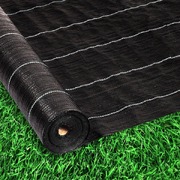 Weed Mat 1.83mx50m Plant Control Weedmat Pebbles Gravel Woven Fabric